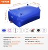 VEVOR 400L/105.7 Gallon Water Storage Bladder, RV Water Tank, 1000D Blue PVC Collapsible Water Storage Containers, Large Capacity Soft Water Bag