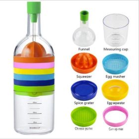 Multipurpose Bottle Shape 8-in-1 Kitchen Tool Set