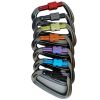 Aluminum Carabiner Clips (5 Pack) - Keychain Buckles, D-Ring Locking Carabiner, Light but Strong