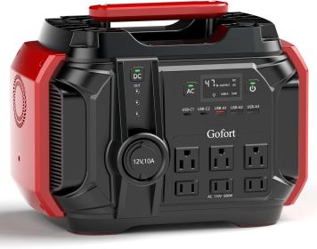 (500W) (Peak 1000W) GOFORT Portable Power Station