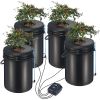 VEVOR DWC Hydroponic System, 5 Gallon 4 Buckets, Deep Water Culture Growing Bucket, Hydroponics Grow Kit with Pump, Air Stone and Water Level Device