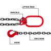 VEVOR 6FT Chain Sling 5/16" x 6 ft - Double Leg with Grab Hooks Sling Chain 3T Capacity