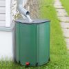 50 Gallon Folding Rain Barrel Water Collector (Green)