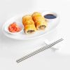 8Pcs Travel Stainless Steel Silverware Set with Case Portable Utensils