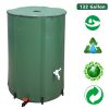 132 Gallon Folding Rain Barrel Water Collector Green