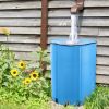 100 Gallon Folding Rain Barrel Water Collector (Blue)