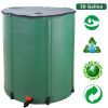 50 Gallon Folding Rain Barrel Water Collector (Green)