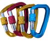 Aluminum Carabiner Clips (5 Pack) - Keychain Buckles, D-Ring Locking Carabiner, Light but Strong