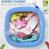 PURE CLEAN Portable Mini Washing Machine Lightweight Collapsible Bucket - Perfect for Camping, Travelling, Apartment, Dorm USA Brand