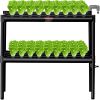 VEVOR Hydroponics Growing System 72 Sites 2-Layer Hydroponic Grow Kit PVC Pipes