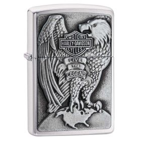 Zippo Windproof Lighter Harley-Davidson Eagle Wings Live the Legend