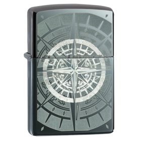 Zippo Windproof Lighter Black IceÂ® Compass