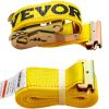 VEVOR E Track Ratchet Strap, 18PCS 2" x 15' E-Track Straps 4400 LBS Breaking Strength, with Polyester Webbing & Spring Fitting & Ratchets