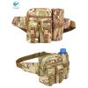 Waterproof Tactical Waist Bag With Water Bottle Holder For Outdoor Traveling Camping Hunting Cycling