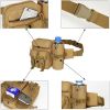 Waterproof Tactical Waist Bag With Water Bottle Holder For Outdoor Traveling Camping Hunting Cycling