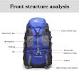 Outdoor Multi-functional 50L Backpack with Reduced Load Bearing for Hiking, Camping, Sports, Travel, and Mountaineering