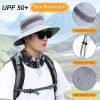 Bucket Hat Summer Men Women Fishing Boonie Hats UV Protection Long Large Wide Brim Hiking Sun Hat Outdoor Cap