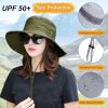 Bucket Hat Summer Men Women Fishing Boonie Hats UV Protection Long Large Wide Brim Hiking Sun Hat Outdoor Cap