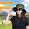 Bucket Hat Summer Men Women Fishing Boonie Hats UV Protection Long Large Wide Brim Hiking Sun Hat Outdoor Cap