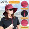 Bucket Hat Summer Men Women Fishing Boonie Hats UV Protection Long Large Wide Brim Hiking Sun Hat Outdoor Cap