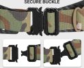 VOTAGOO Tactical Belt, 1.75'' MOLLE Battle Belt with Quick Release Buckle, Low Profile Laser-Cut Battle Belt for Range