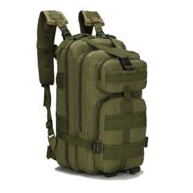 Outdoor Tactical MOLLE Rucksack for Camping, Hunting, Sports, Hiking, Traveling Multi-Purpose Backpack (Color: Army Green)