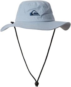 Quiksilver Men's Bushmaster Sun Protection Floppy Visor Bucket Hat (Color: Ashley Blue, size: Large-X-Large)