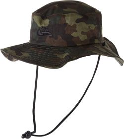 Quiksilver Men's Bushmaster Sun Protection Floppy Visor Bucket Hat (Color: Camo, size: Large-X-Large)