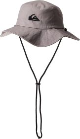 Quiksilver Men's Bushmaster Sun Protection Floppy Visor Bucket Hat (Color: Sleet, size: Large-X-Large)