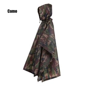 Waterproof 3-in-1 Raincoat and Backpack Cover for Hiking, Cycling, and Camping - Protects Your Gear from the Elements (Color: Camo)