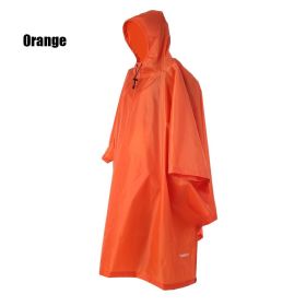 Waterproof 3-in-1 Raincoat and Backpack Cover for Hiking, Cycling, and Camping - Protects Your Gear from the Elements (Color: Orange)