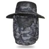 Fishing Hat; Waterproof Sun UV Protection Boonie Hat For Outdoor Safari Hunting Hiking Gardening