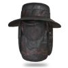 Fishing Hat; Waterproof Sun UV Protection Boonie Hat For Outdoor Safari Hunting Hiking Gardening