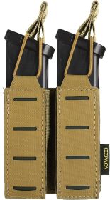 Pistol Mag Pouches (Color: Tan, size: Double)