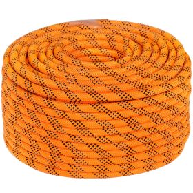 Dacron Rope Emergency Rappelling Double Braid Polyester Rope (Length: 150 Ft, Diameter: 7/16 inch)