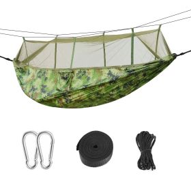 Camping Hammock with Mosquito Net, Portable Double Hammock Tent (Color: Camouflage)