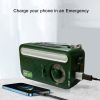 Emergency Radio Hand Crank Solar; Portable Weather Radio With AM/FM/WB/NOAA; Bright Flashlight; SOS Alarm; Reading Lamp; 2000mAh Cell Phone Charger