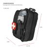 Field First Aid Kit (IFAK) | 44 Piece | Compact Personal First Aid Kit | Backpacking, Camping, Emergency, Travel, Tactical / Bug Out or GoBag