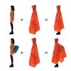 Multi-Usage Lightweight Hooded Rain Poncho, Picnic Mat, Blanket, Sun Shelter