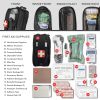 Field First Aid Kit (IFAK) | 44 Piece | Compact Personal First Aid Kit | Backpacking, Camping, Emergency, Travel, Tactical / Bug Out or GoBag