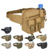 Waterproof Tactical Waist Bag With Water Bottle Holder For Outdoor Traveling Camping Hunting Cycling