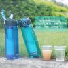 Portable Water Filter Bottle BPA Free Water Purifier with Integrated Filter Straw for Outdoor Camping & Hiking