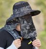 Fishing Hat; Waterproof Sun UV Protection Boonie Hat For Outdoor Safari Hunting Hiking Gardening