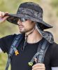 Fishing Hat; Waterproof Sun UV Protection Boonie Hat For Outdoor Safari Hunting Hiking Gardening