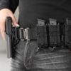 9mm/.40 Caliber MOLLE Single or Dual Stack Adjustable Open-Top Pistol Mag Pouch Compatible w/ Various MOLLE Tactical Belts