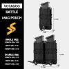 9mm/.40 Caliber MOLLE Single or Dual Stack Adjustable Open-Top Pistol Mag Pouch Compatible w/ Various MOLLE Tactical Belts