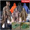 Waterproof 3-in-1 Raincoat and Backpack Cover for Hiking, Cycling, and Camping - Protects Your Gear from the Elements