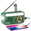 Emergency Radio Hand Crank Solar; Portable Weather Radio With AM/FM/WB/NOAA; Bright Flashlight; SOS Alarm; Reading Lamp; 2000mAh Cell Phone Charger