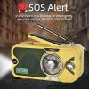 3600mAh Emergency & NOAA Weather Radio; Hand Crank/Solar/USB Charging; Portable Radio With (AM/FM/WB); Radio With Other Function For BT Speaker