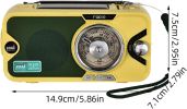 3600mAh Emergency & NOAA Weather Radio; Hand Crank/Solar/USB Charging; Portable Radio With (AM/FM/WB); Radio With Other Function For BT Speaker